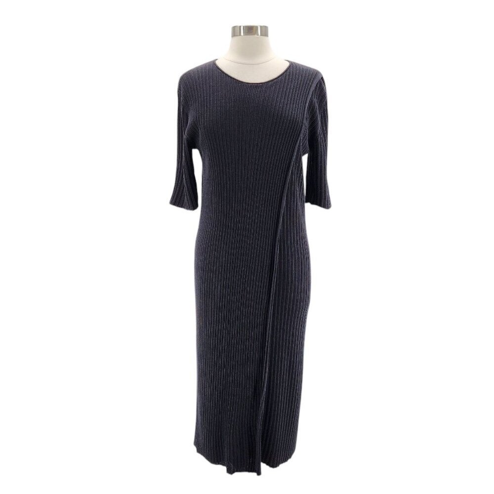 M.M. LaFleur AJ Midi Dress Ribbed Knit Dress Womens Large